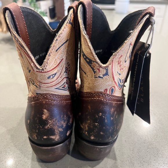 Liberty Black Paisley Booties - Picture 3 of 6